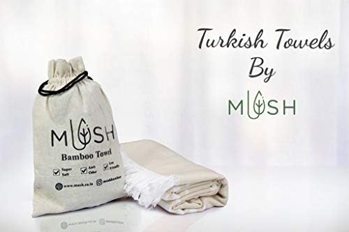 מערת מגבות טורקית במבוק של 2 - בז 'וביצר אפרסק | במבוק | אולטרה רך, סופג ומגבת יבשה מהירה לאמבטיה, חוף, בריכה, נסיעות,